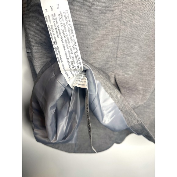 Asos Stradivarius Gray Heathered Knit Blazer Jacket Women Size S - Picture 5 of 5